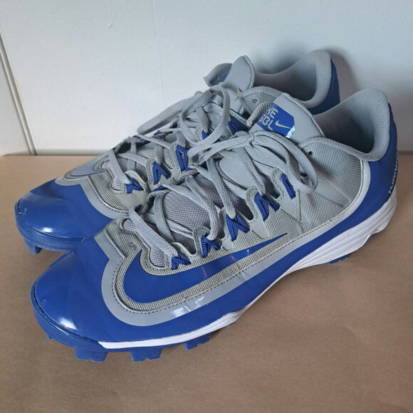 Nike Huarache Blue and Gray Baseball Cleats Men's Size 13 - Picture 2 of 9